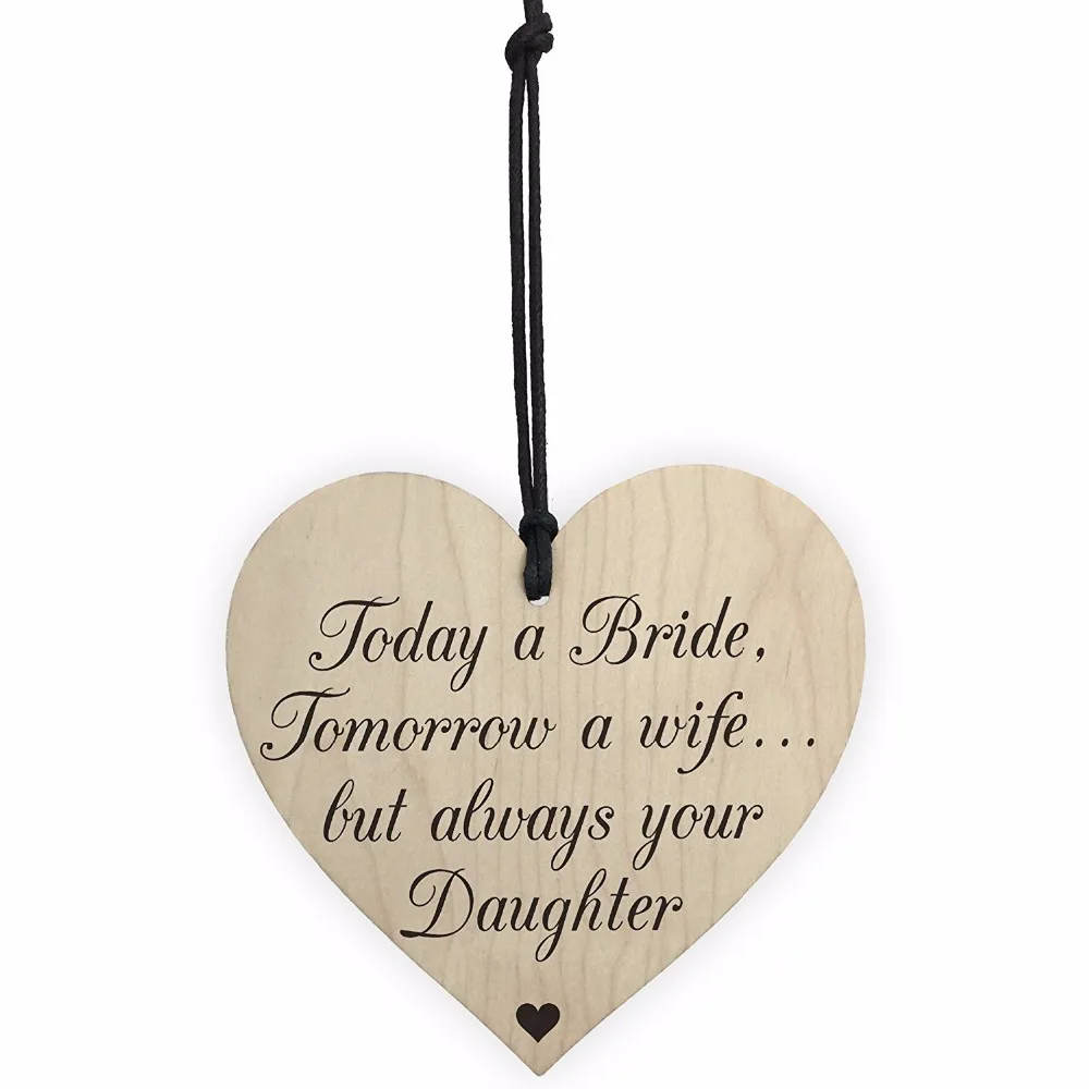 1-Meijiafei-Bride-Wife-Daughter-Wooden-Hanging-Heart-Wedding-Plaque-Shabby-Chic-Present-Sign
