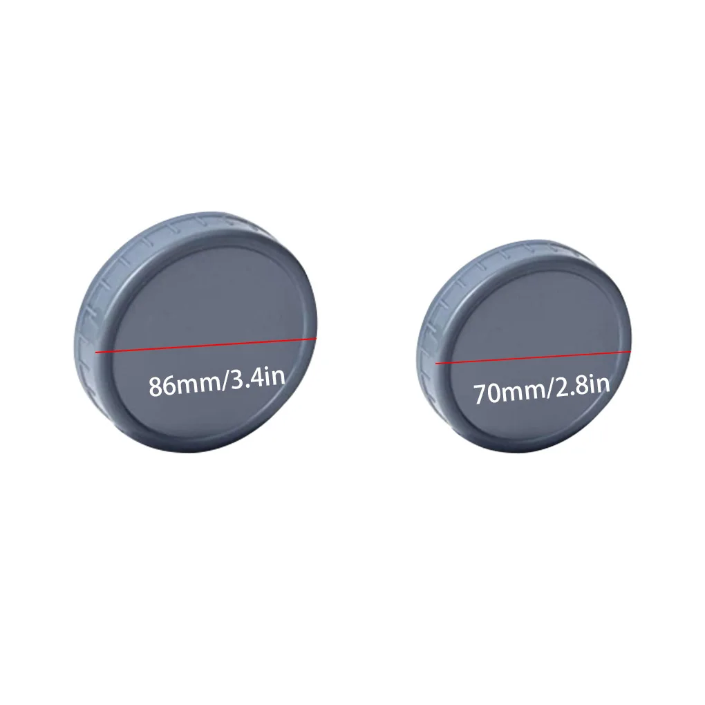 16Pcs Regular Wide Mouth Canning Jar Lids 70mm 86mm Plastic Storage Caps Leak-proof Sealing Cover