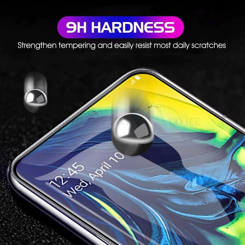 Защитное стекло 9H закаленное для Samsung Galaxy A10 A20 A20E A30 A40 A50 A60 A70 A80 A90 M10 M30 M40