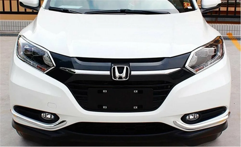 Для Honda HR-V HRV- Хромированная передняя противотуманная фара накладка