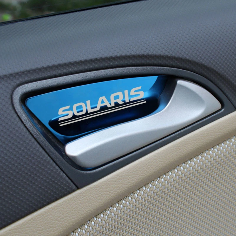 Car Accessories Auto Door Bowl Handle Wrist Cover Trim Fit For hyundai Solaris 2010-2016 Sticker Styling | Автомобили и мотоциклы