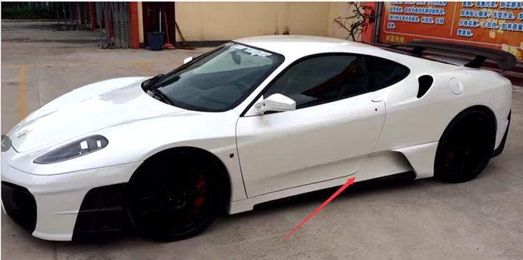 F430 боковая юбка подходит для asi Стиль Frp материал боковые юбки для F430