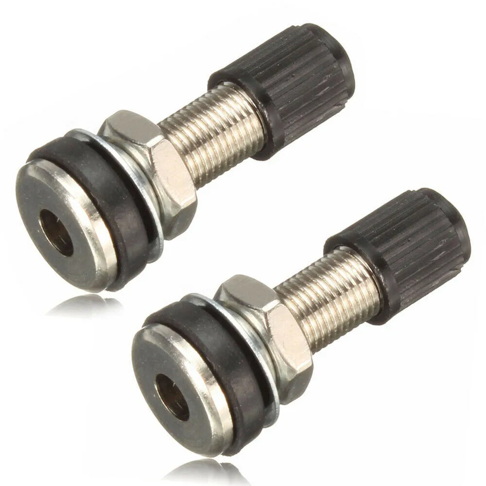 Roda da motocicleta universal válvula, moto, scooter, bicicleta, Quad, sem câmara, montanha pneu, Dustcap, acessórios do reparo do carro, 32mm, 2 pcs