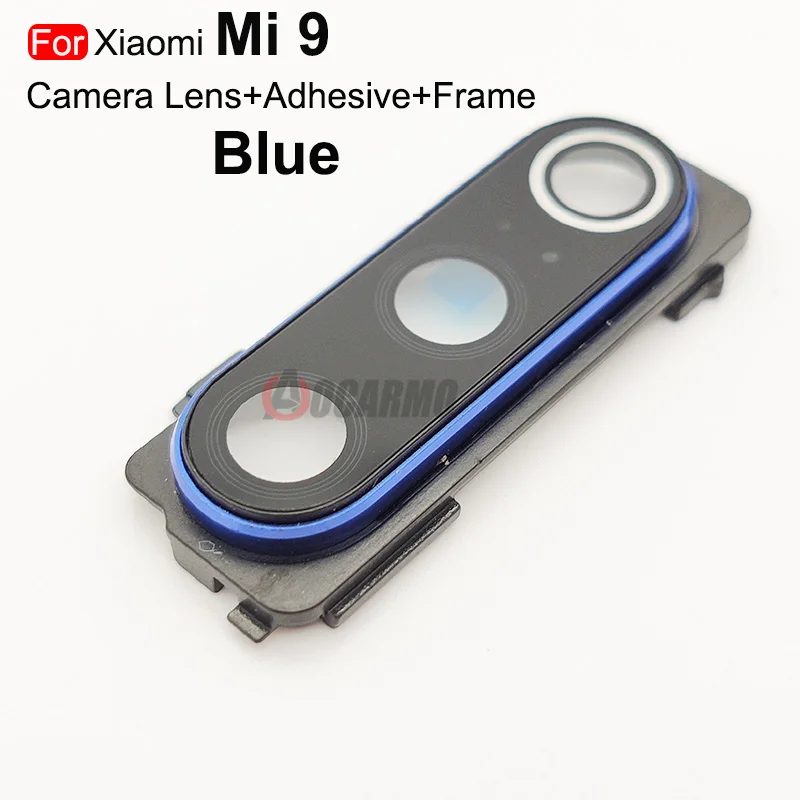 For Xiaomi Mi 8 9 9SE Back Camera Lens With Frame Adhesive Sticker Replacement Parts camera lens mobile phone lens phone lens camera lens replacement