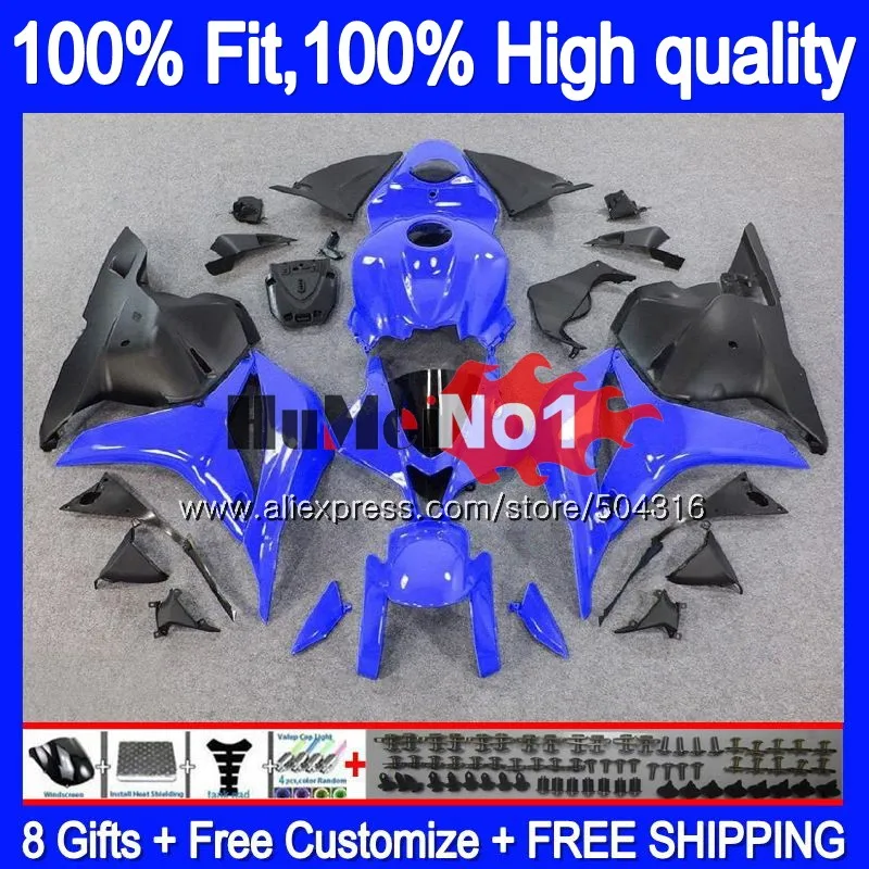 Литья под давлением для HONDA CBR600RR CBR 600 RR CC 600RR 600CC 44MC. 42 CBR600 RR 2009 2010 2011 2012 F5 09, 10, 11, 12, обтекатель цвет: черный, синий