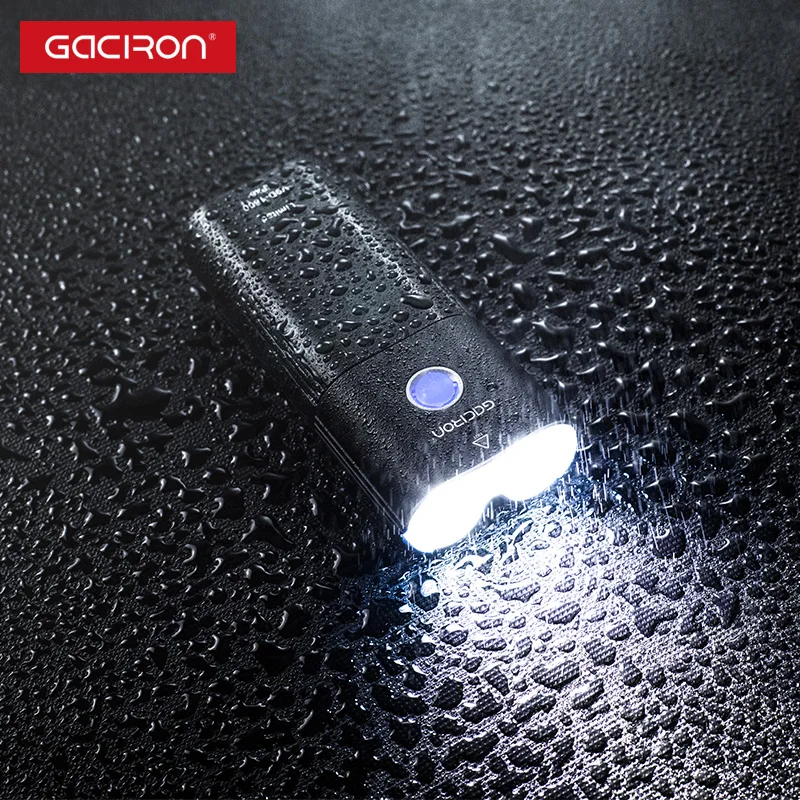 GACIRON 400/600/800/1000/1600/1800 Люмен USB Перезаряжаемые велосипед светодиодный головной