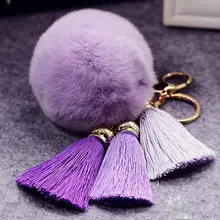 8cm Fluffy Soft Pompom Plush Faux Fox Fur Ball DIY Handmade Sewing Craft Women Car Bag Garment Apparel Keychain @#E02