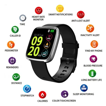 

2020 Sports Health Smart Watch Pedometer Sleep Heart Rate Blood Pressure Blood Oxygen S7 Fitness Bracelet PK Fitbit 2 Band