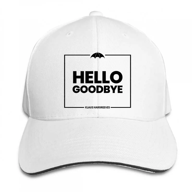 Бейсбольная кепка с принтом Hello Good Bye, размер SXL, бейсбольная кепка для мужчин и женщин, Кепка-Дальнобойщик, модная Регулируемая Кепка - Цвет: 2-White