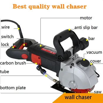 Buy Best Quality Wall Chaser Tools For Home Decoration Laser Water Electric Slotting Machine Cutting Machine