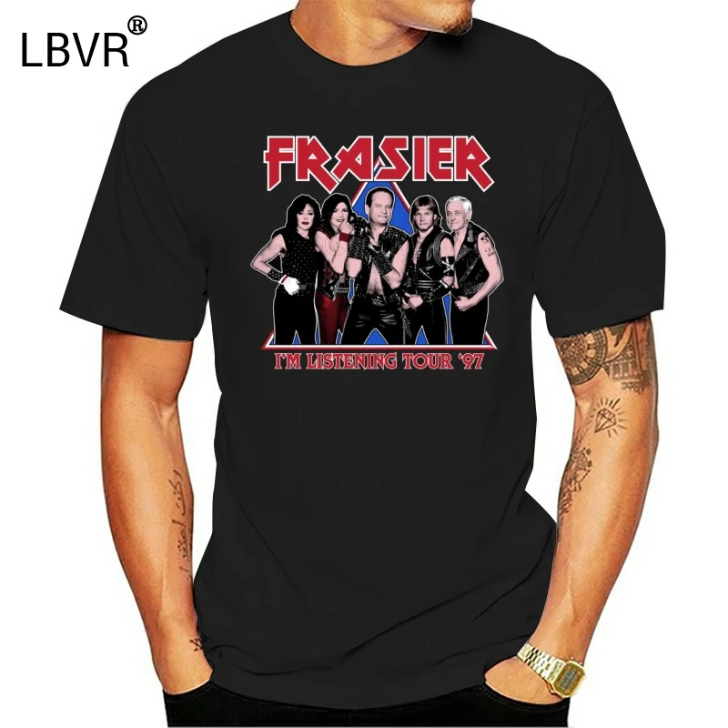 100% Cotton O-neck Custom Printed Tshirt Men T shirt FRASIER - IM LISTENING TOUR 97 Frasier Women T-Shirt | Мужская одежда