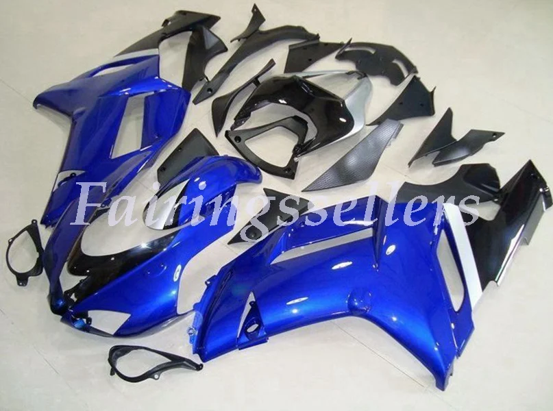 

High Quality New ABS Motorcycle Fairings kit Fit For kawasaki Ninja ZX-6R ZX6R 636 2007 2008 07 08 Custom Free Black Blue