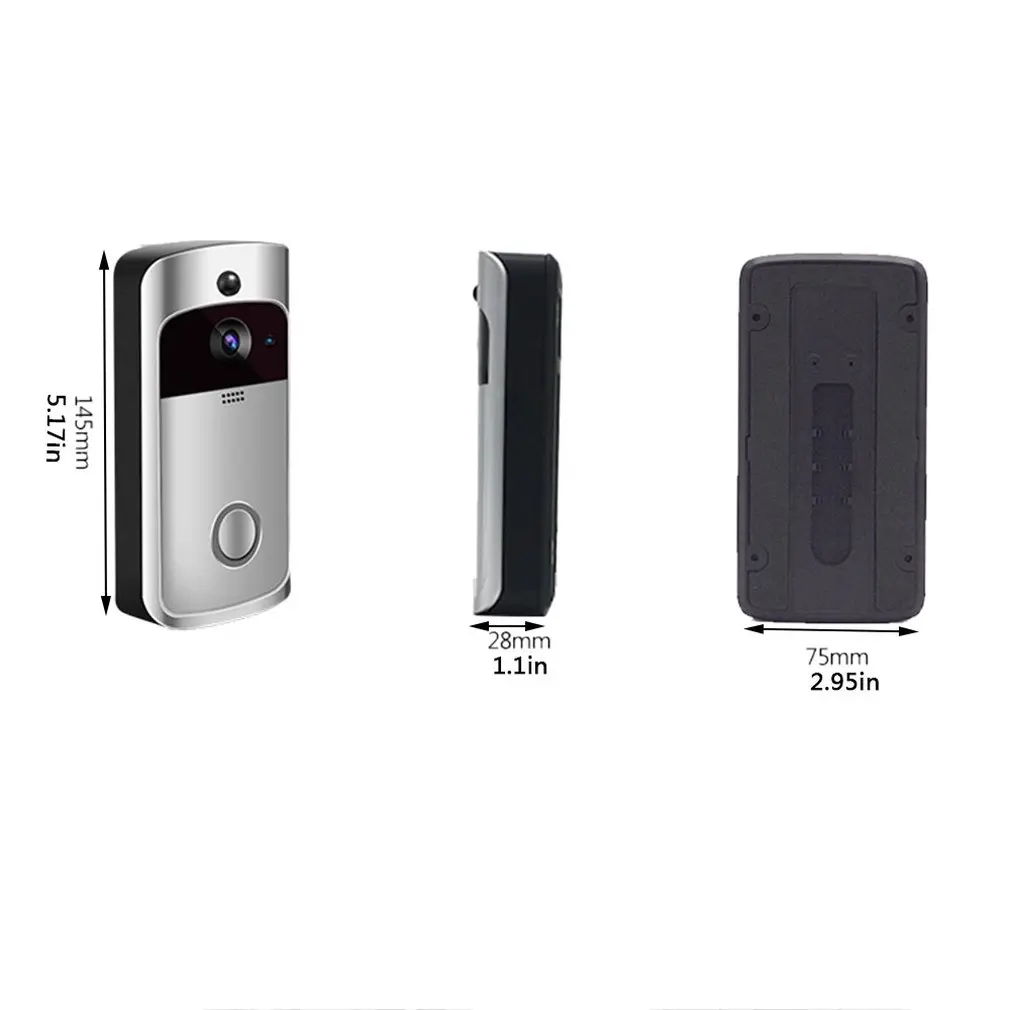 Wifi Connection Video Security Smart Phone Wireless Doorbell Apartment Home Wireless Bell Waterproof Doorbell