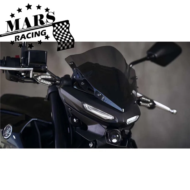 Подходит для YAMAHA MT 03 MT03 2020 2021 MT25 25 мотоциклетный ветровой экран Алюминиевый
