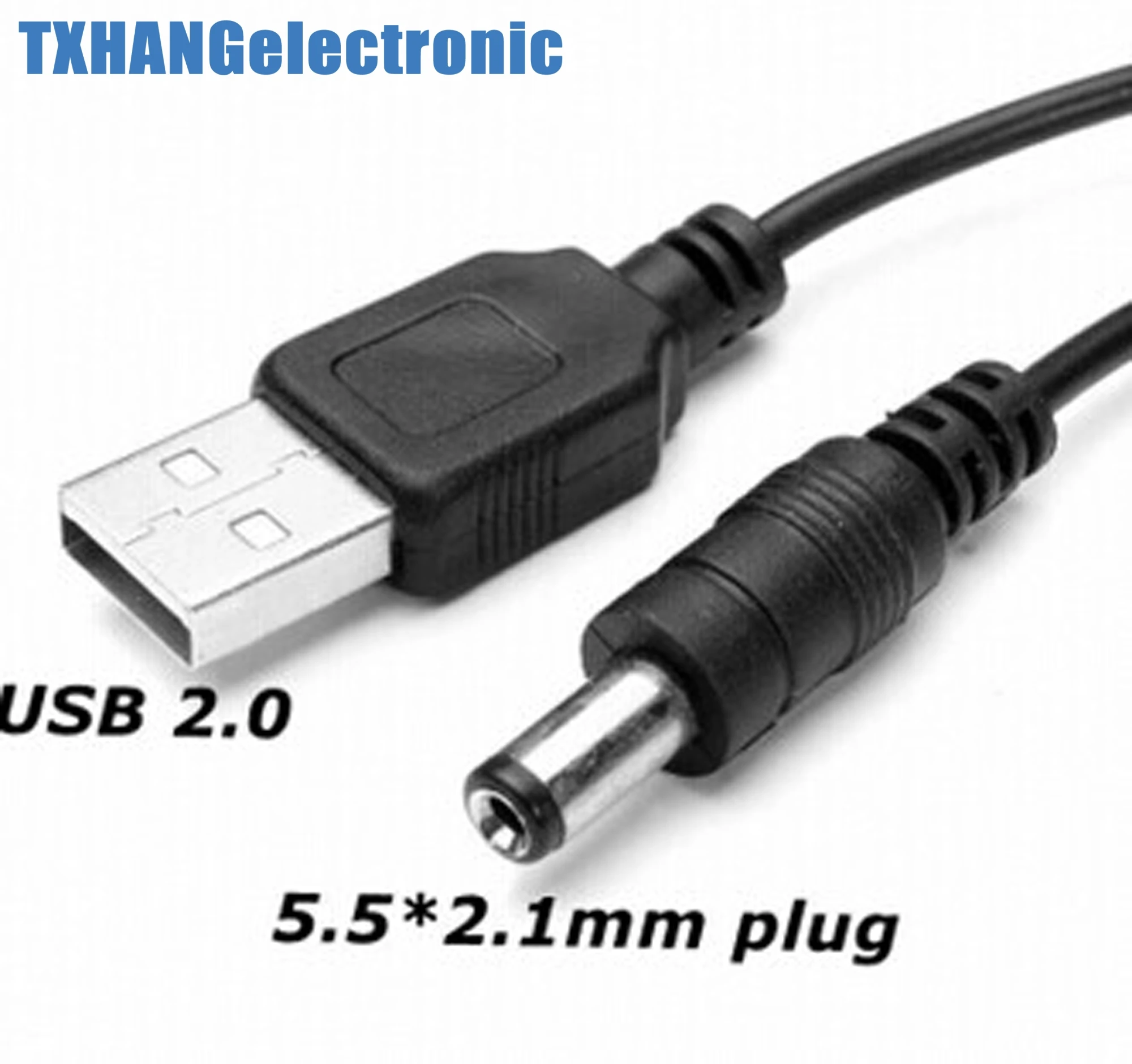 USB 2.0 DC 5.5 мм x 2.1 5.5x2.1 80 см к Мощность кабель MCU мощность питания | Электронные