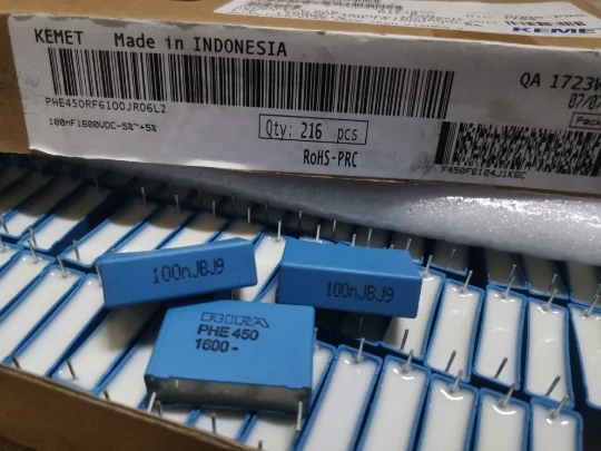 6 шт. конденсатор KEMET RIFA PHE450 0 1 мкФ/1600V P28MM MKP 104/1600V PHE450RF6100JR06L2 1600V 104 100NF | Электроника