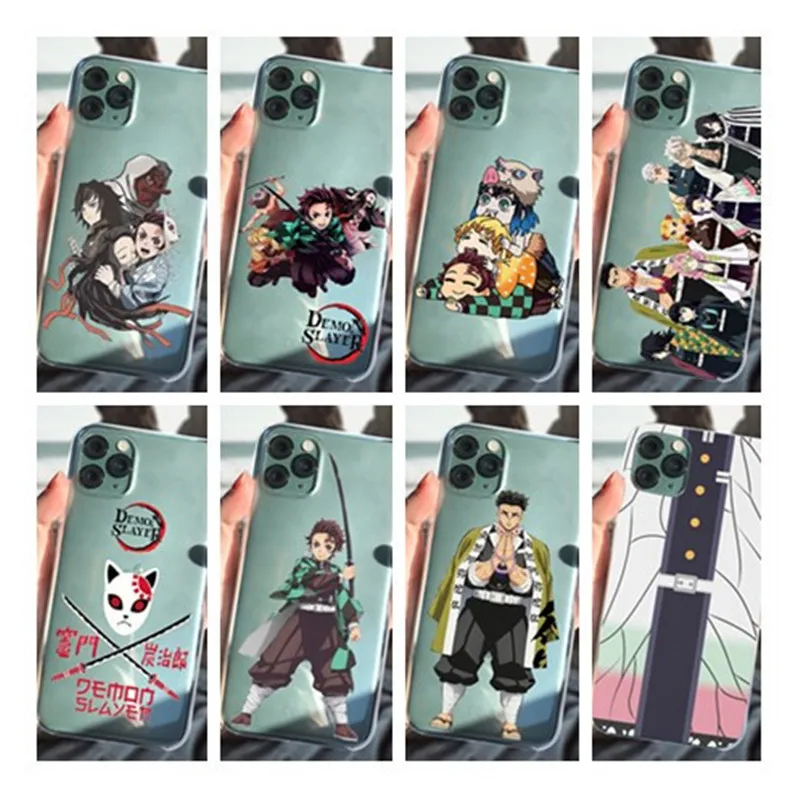 Чехол для iphone 12 11 Pro Max X XR XS 8 7 6 Plus Mini SE2020 Kamado Nezuko Kimetsu no Yaiba Demon Slayer ТПУ мягкий |