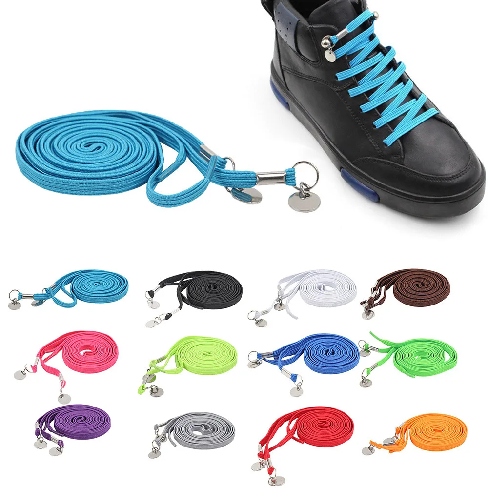 Новые забавные шнурки, легкие кроссовки без завязок, эластичные шнурки, мужская обувь, шнурки для одной руки, 12 цветов# YL5