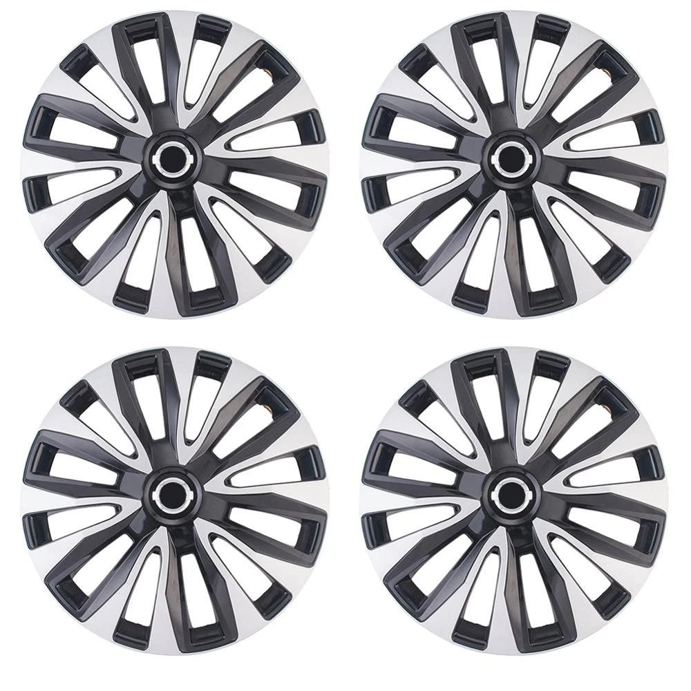 4Pcs Universal Car Wheel Tire Rims Center Hub Caps Cover Decorative ABS Plastic