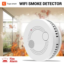 Best Price CPVan Tuya WiFi Smoke Detector Fire Alarm Wireless Smoke Alarm Fire Protection Fire Detector for Home Security Alarm System