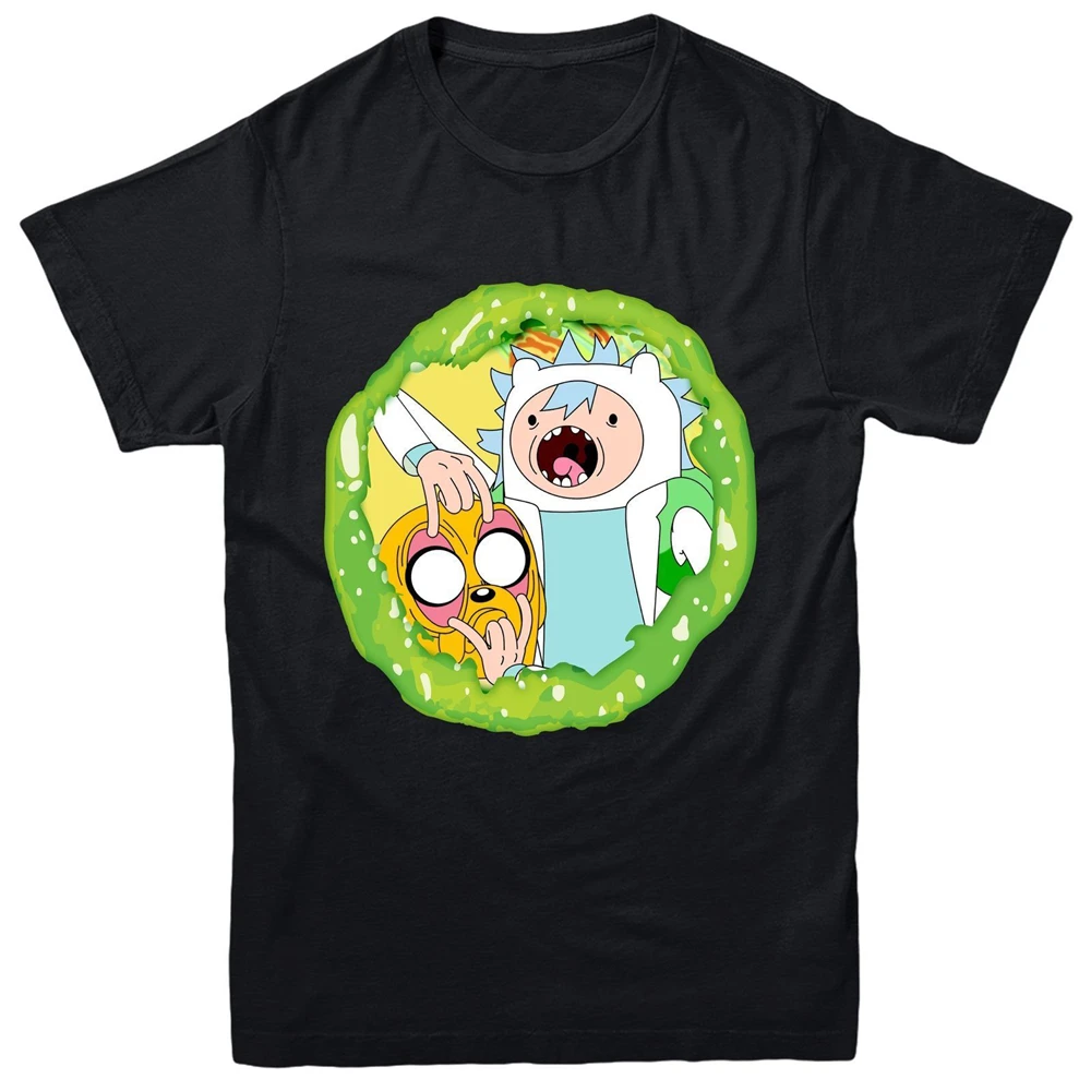 Футболка Время приключений Рик и Морти подарок на день рождения футболка унисекс