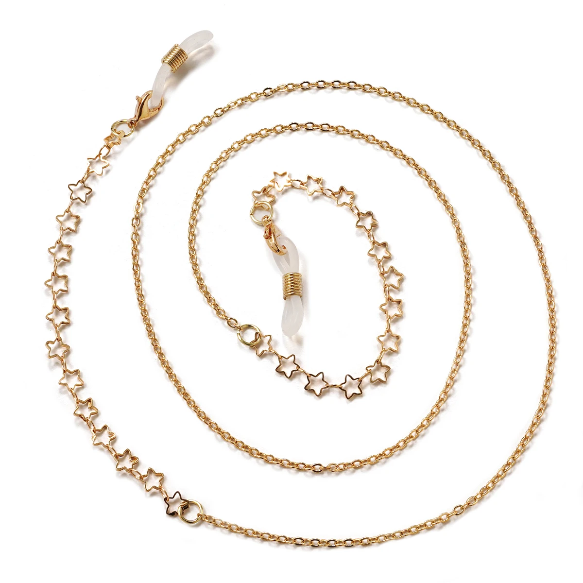 Elegant Acrylic Pearl and Crystal Eyeglasses Chain Necklace - Fashion Jewelry Accessory