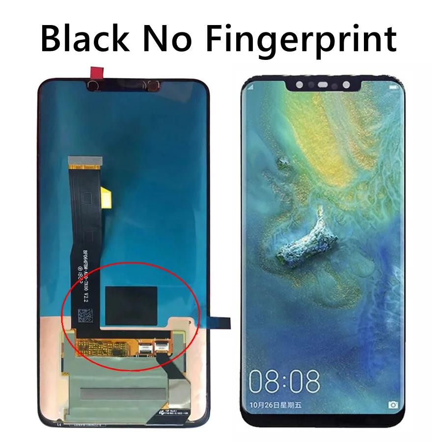 AMOLED дисплей для huawei mate 20 Pro ЖК-экран с рамкой+ отпечаток пальца для huawei mate 20 Pro ЖК-экран mate 20 PRO ЖК