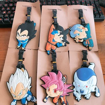 

LISM Dragon Ball Role Anime Travel Accessories Luggage Tag Suitcase ID Address Portable Tags Holder Baggage Labels New