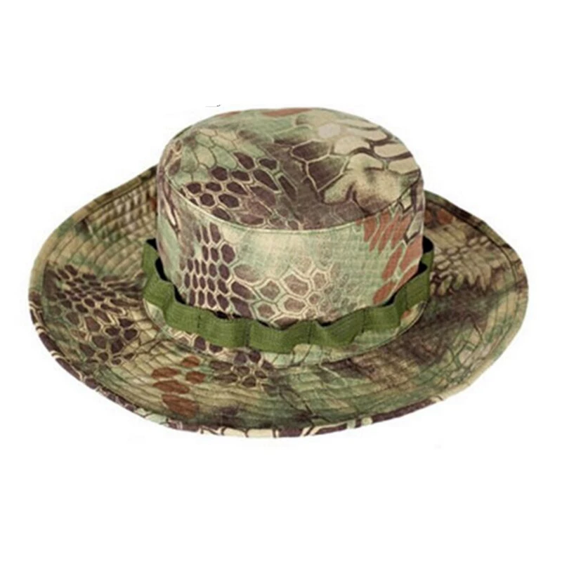 Chapeaux BOONIE de Camouflage militaire épais, chapeau tactique à large bord, pour la chasse, la randonnée, l'escalade, le Camping, chapeau MULTICAM A5F057  200000297