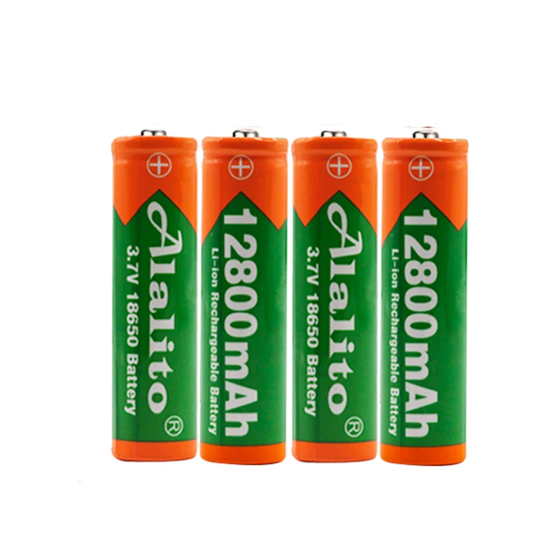 Новинка 18650 Батарея 3,7 V 12800mAh перезаряжаемая Львиная батарея для светодиодной вспышки 18650 батарея+ USB зарядное устройство