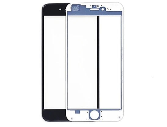 20 шт. внешнее стекло со средней рамкой и пленка OCA вместе для iPhone 5G 6 6S 7 7G 8 Plus