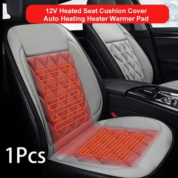 

Universal Black 12V Electric Heated Car Front Seat Cushion Cover Heater Warmer Winter Non-Slip Thermostat vehicle Cover Pad
