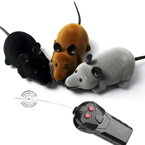 

Funny Wireless Remote Control Tricky Moving Rat Mouse Cat Playing Chew Toy Gift