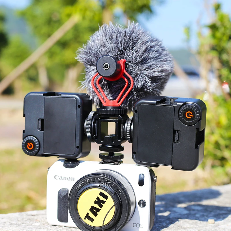 Адаптер для крепления камеры XILETU G3 Canon Nikon Pentax DSLR Camera s микрофона светодиодный