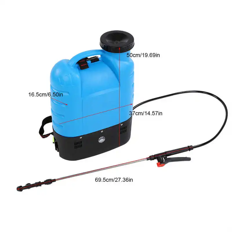 16L Electric Backpack Type Agricultural High Pressure Sprayer Gardening Tool 110V US Plug Paint Gun Garden Supplies-4