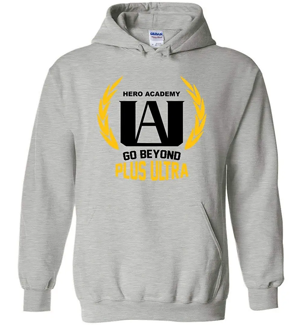 U.A. Для старшей школы Go Beyond Plus Ultra Boku No-My Hero Academy унисекс пуловер с капюшоном для мужчин/женщин мужчин и женщин толстовка с капюшоном