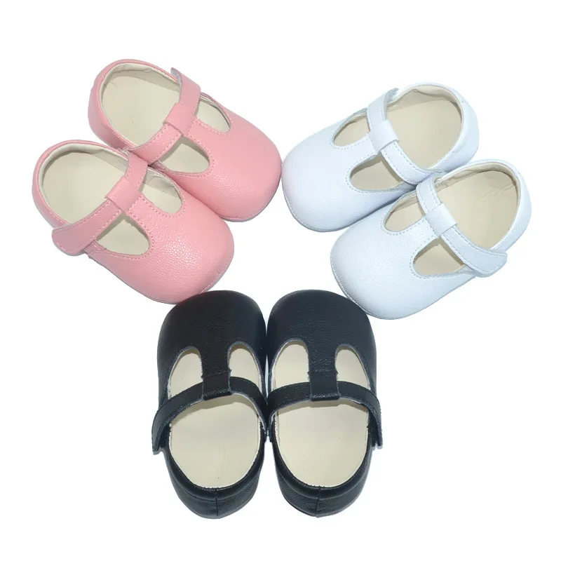 

Most New Style Genuine Leather Soft with Negative Film Anti-slip Baby Toddler Shoes