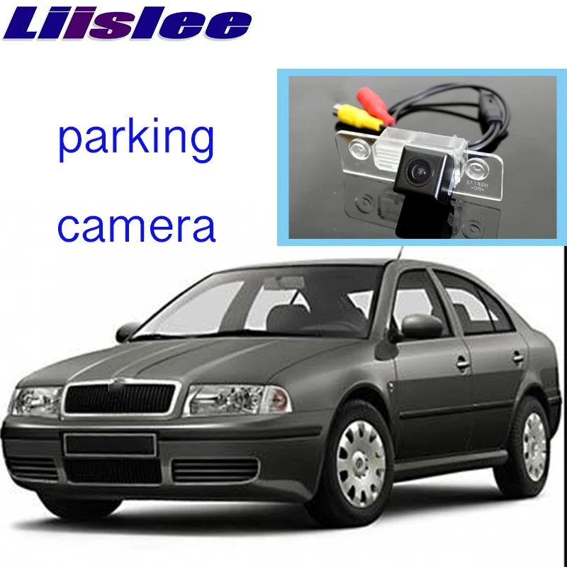 LiisLee Auto Rückansicht für Skoda Octavia MK1 MK2 1996 ~ 2014 Backup Rückfahrkamera Nachtsicht wasserdicht CAM1
