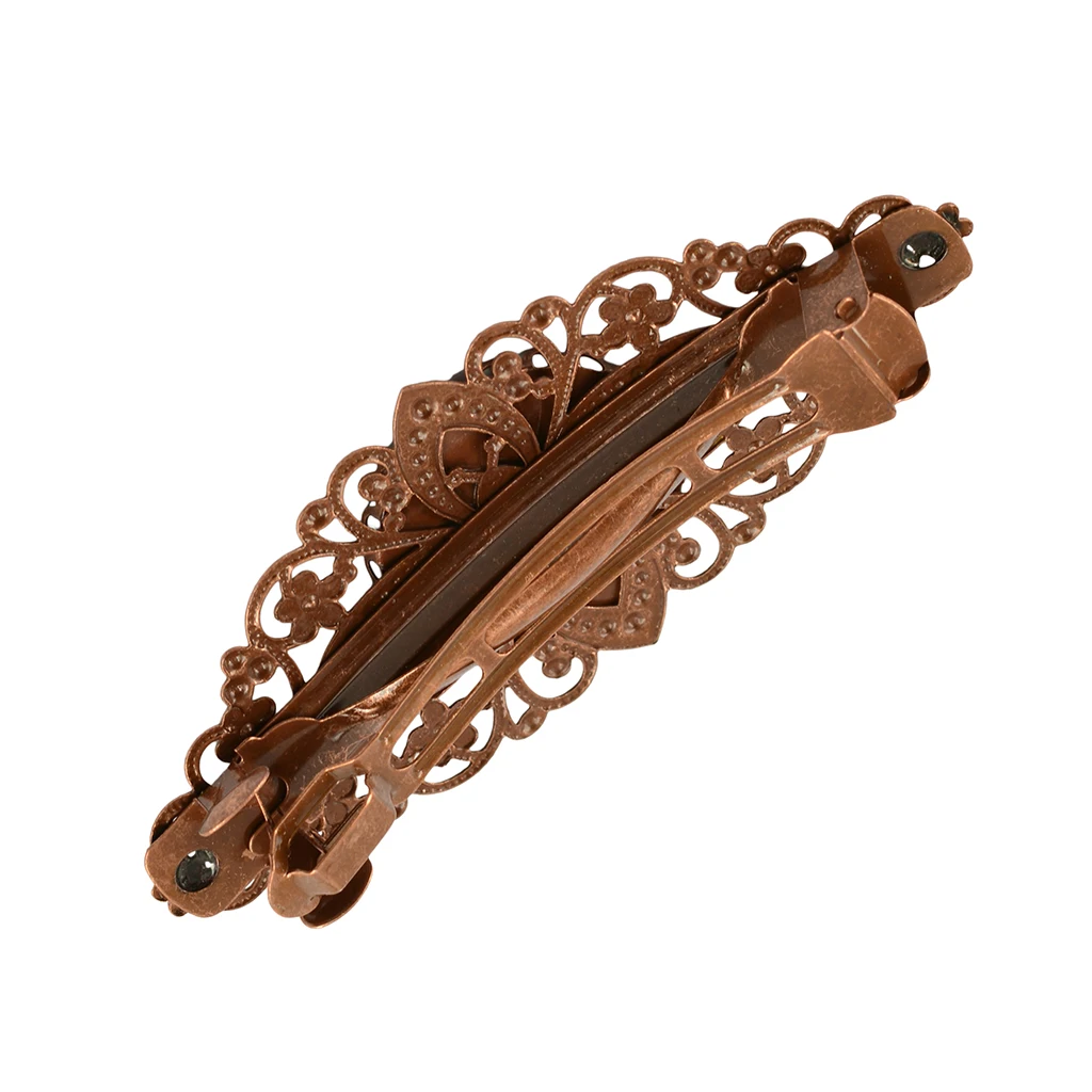 2pcs Filigree Hair Clip Barrettes Cabochon Setting Finding Hair Accessories