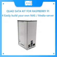 Quad sata kit para raspberry pi 4 facilmente construir seu próprio nas