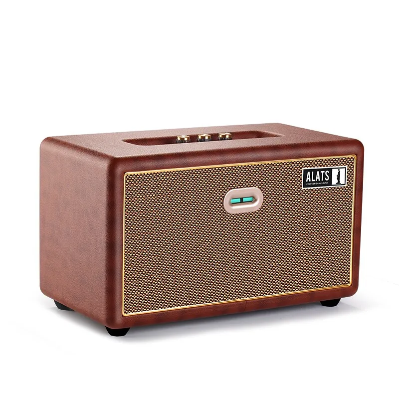 Brown WiFi Wilress HiFi динамик деревянный домашний стол fm-радио для телефона PC tv Высокое качество звука Роскошный Bluetooth громкий динамик - Цвет: Brown