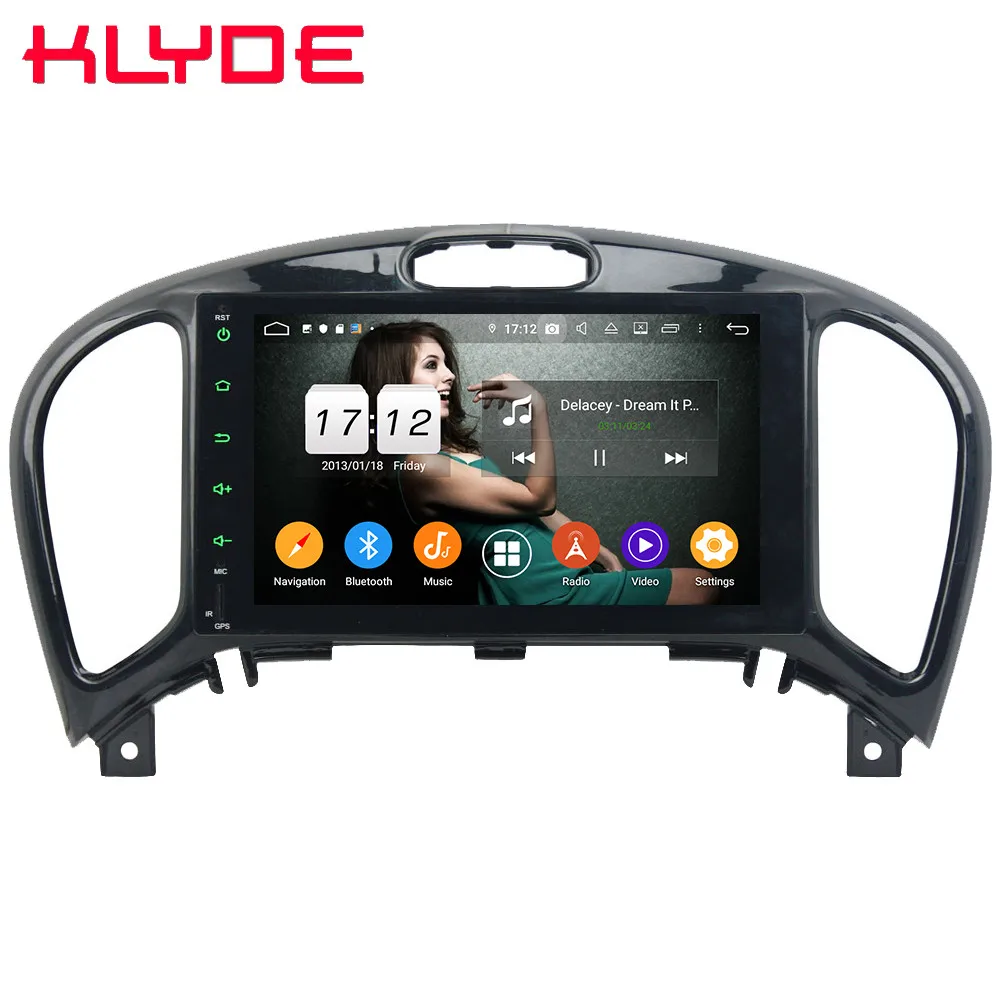 Klyde " ips 4G Android 9,0 Восьмиядерный 4 Гб ОЗУ 64 Гб ПЗУ DSP BT автомобильный dvd-плеер стерео радио gps ГЛОНАСС для Nissan Juke 2004