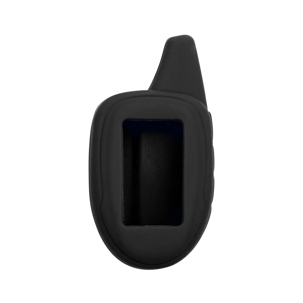 KEYYOU Русская версия M100/M7 силиконовый чехол для Scher-khan Magicar 7 8 9 10 11 12 lcd двухсторонняя Автомобильная сигнализация m7 крышка ключа - Название цвета: black