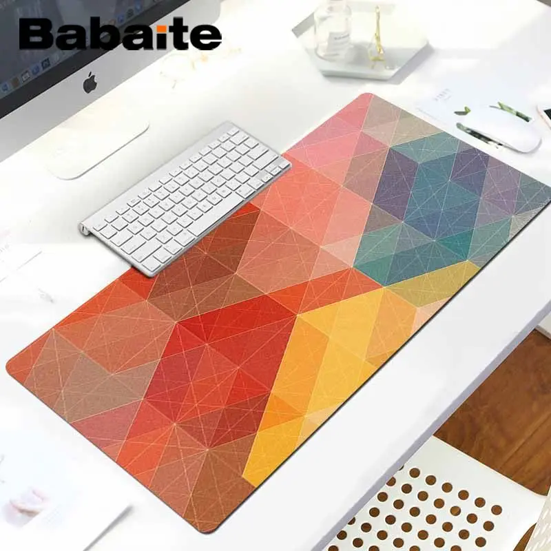 Babaite дизайн с геометрическим рисунком DIY игровой с узором коврик для мыши большой коврик для мыши PC компьютерный коврик игровой коврик для мыши - Цвет: LockEdge 30x80cm