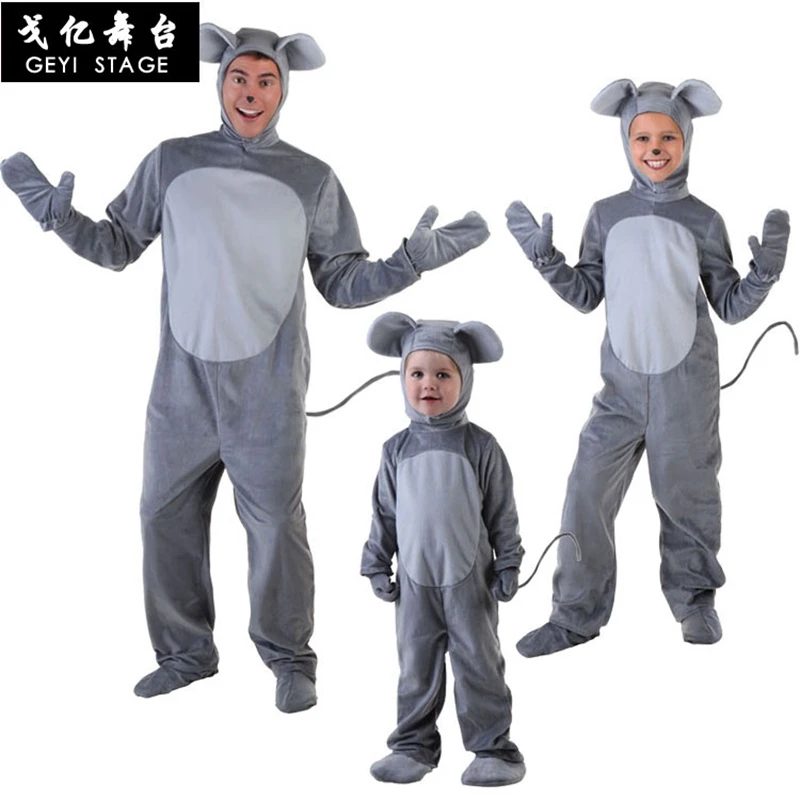 Animal Small Mouse Cosplay Costume Boy Girl Child Cartoon Pajama Gray Short Sleeve Funny Suit Halloween Carnival Jumpsuit Kids Animal Small Mouse Cosplay Costume Boy Girl Child Cartoon Pajama Gray Short Sleeve Funny Suit Halloween Carnival Jumpsuit Kids