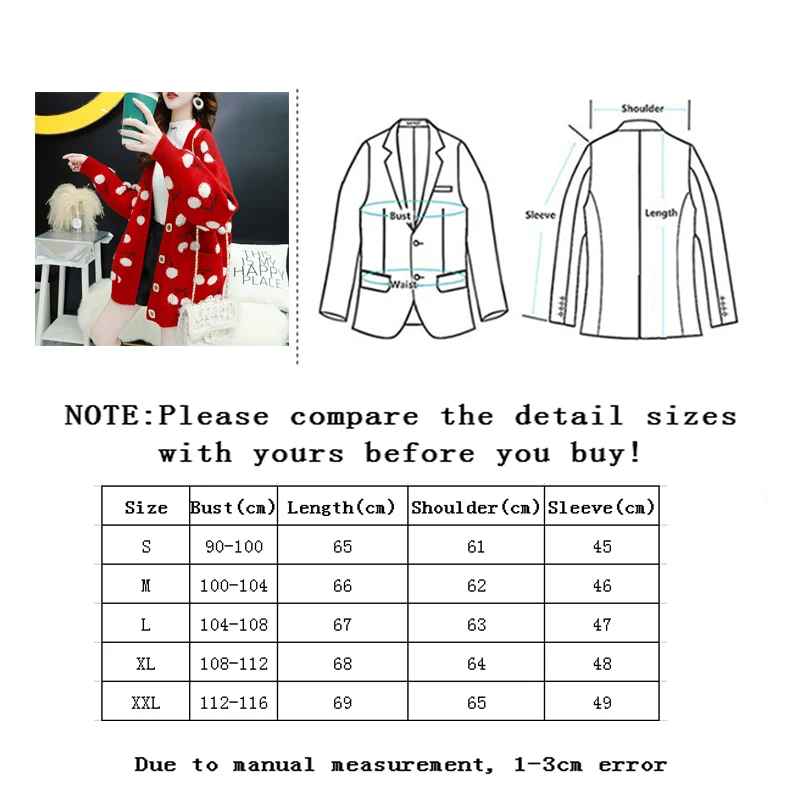 Vangull Fruit Printting Knitted Women Sweater