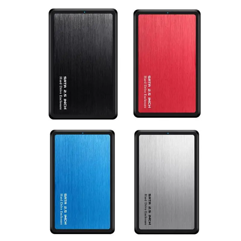 2,5 дюймовый корпус для жесткого диска USB 3,0 на SATA HDD SSD мобильный бокс 5 Гбит/с Поддержка 2 ТБ алюминиевый чехол для установки жесткого диска чехол