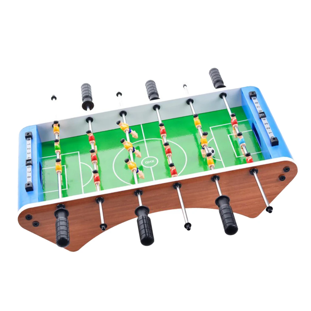 Wooden Soccer Table Game W/Footballs for Kids, Adults Game Room Arcades
