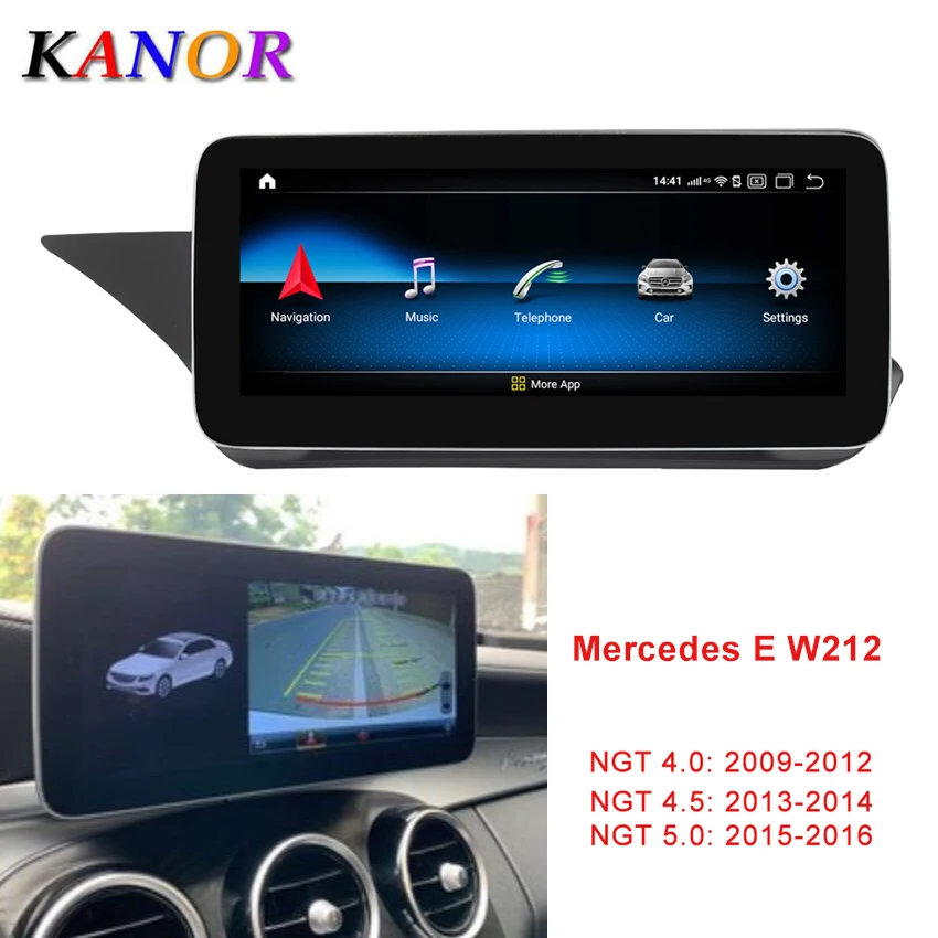 Дисплей Kanor 10 25 дюймов 4 + 64 ГБ Android 0 для Mercedes Benz E Class W212 E200 E230 E260 E300 S212 2009 2015