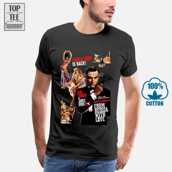 

007 James Bond T Shirts Funny T-Shirt For Girls Hot Sale Short Sleeve T-Shirt Cotton Men T-Shirts Plain T Shirt Men Tshirt A0008